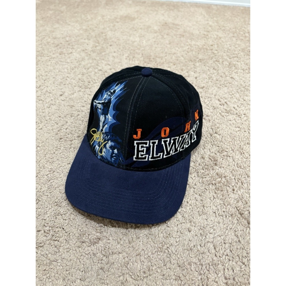 Vintage Drew Pearson Denver Broncos John Elway SnapBack Hat